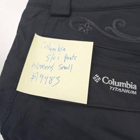 Columbia Titanium Pants Womens Small Black Omni-Tech Insulated Ski Snow Winter - Picture 16 of 16